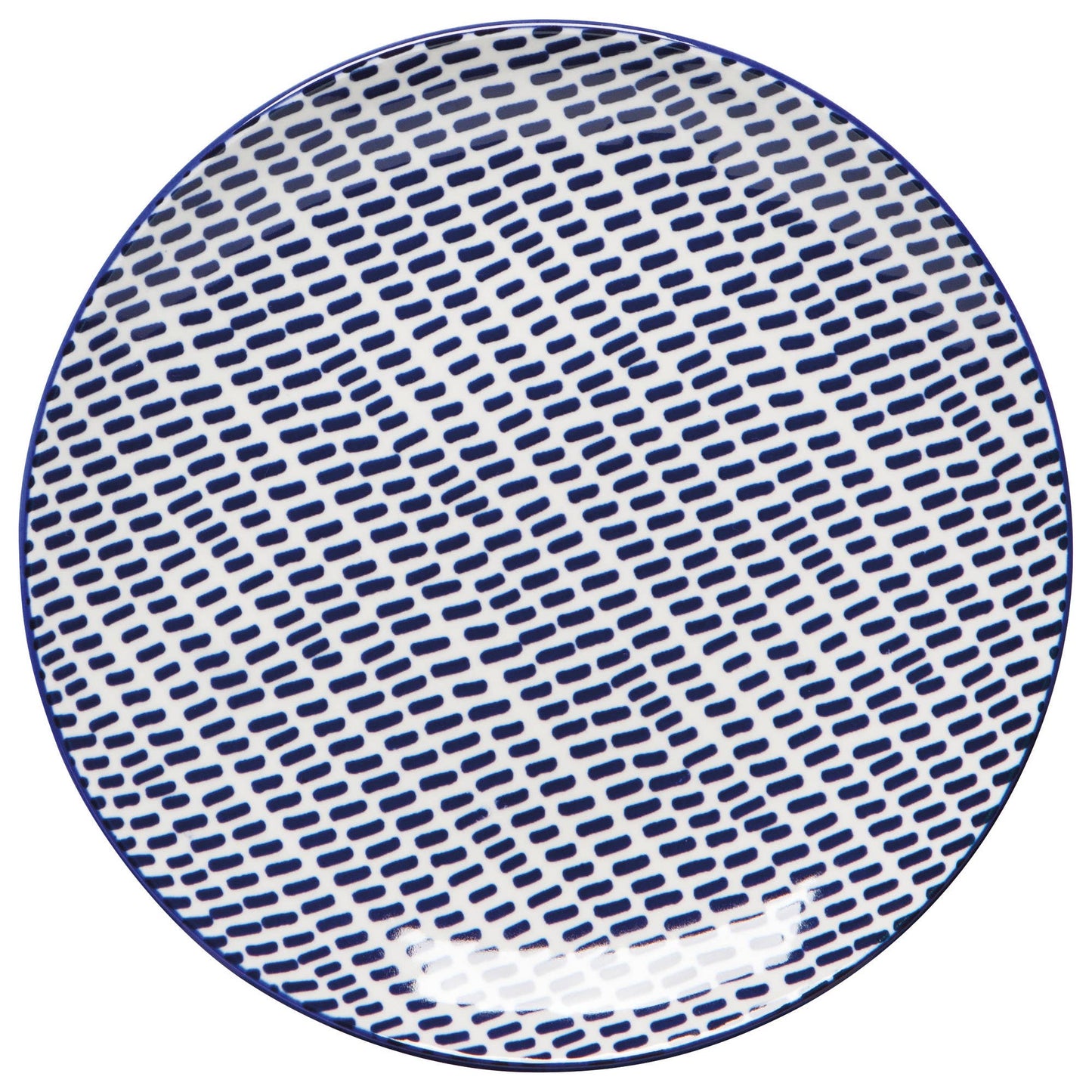 Danica Brands - Blue Dash Stamped Appetizer Plate 6 Inch