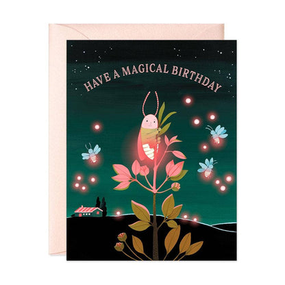JooJoo Paper - Firefly Birthday Greeting Card