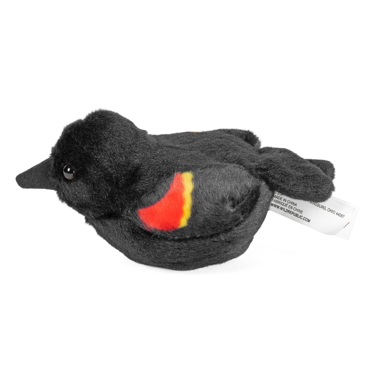Wild Republic - Audubon II Red-Winged Blackbird W Sound Stuffed Animal 5.5"