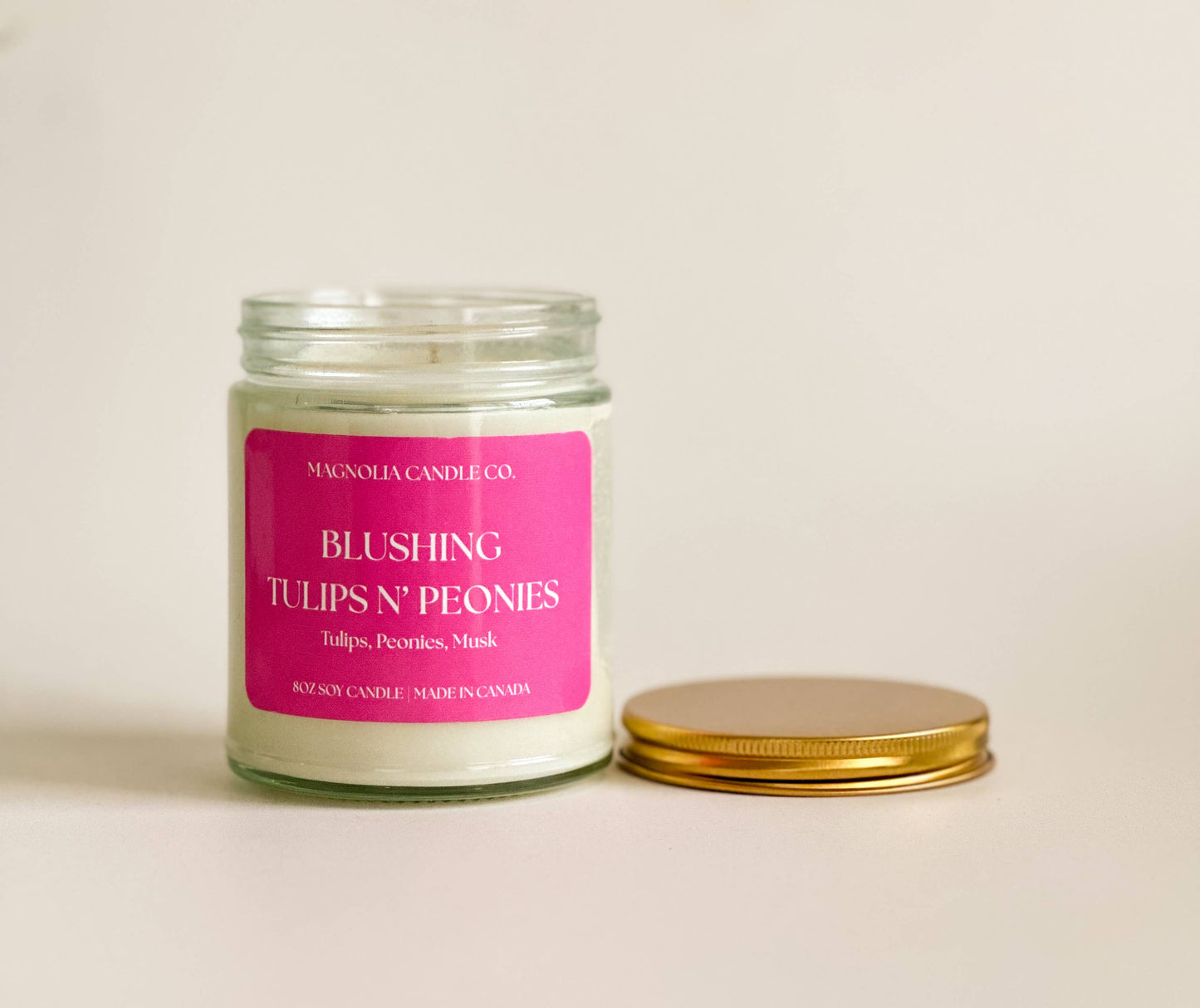 Magnolia Candle Company - Blushing Tulips & Peonies - Summer | Spring Candle 8oz