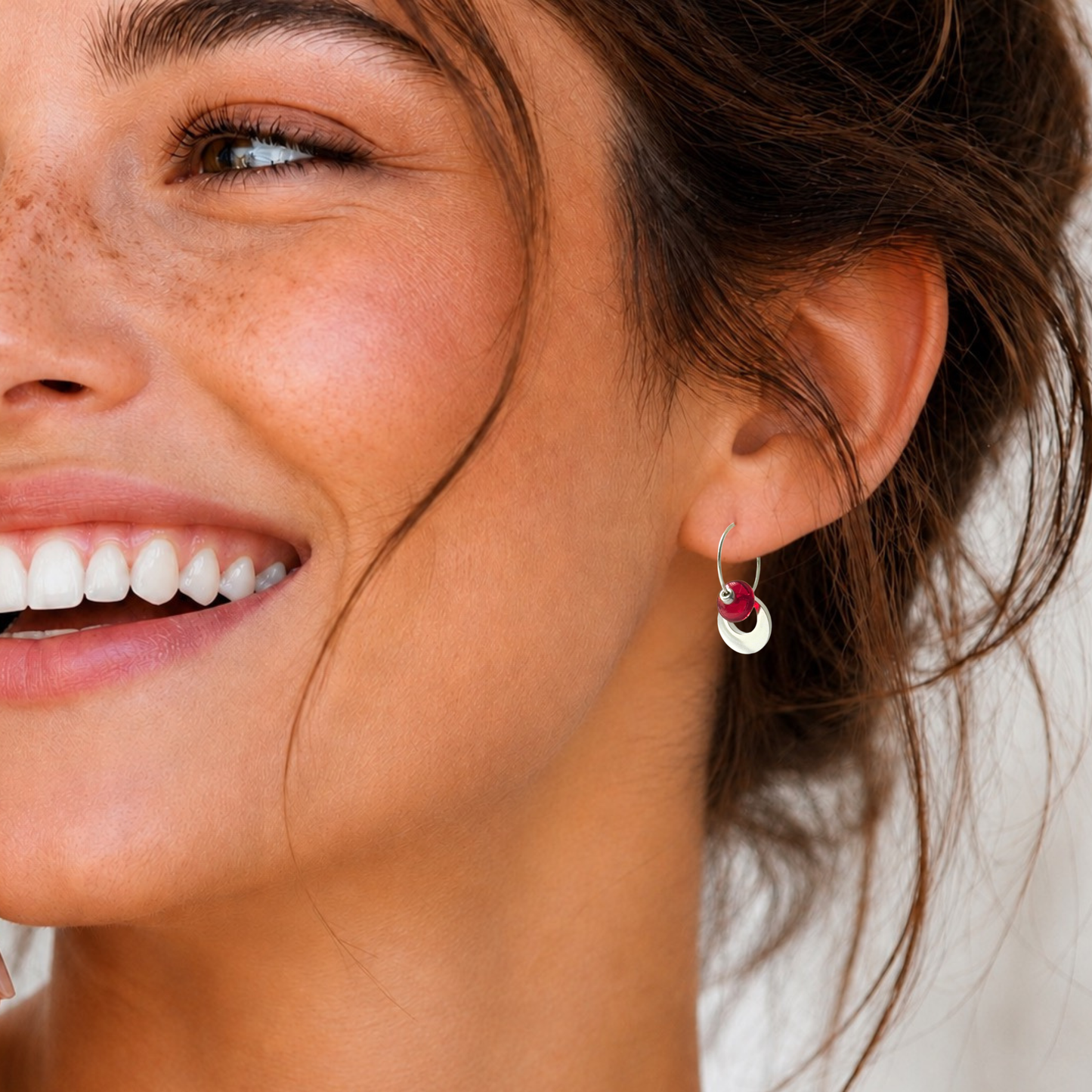 Conversations in Jewellery - OCAB26 -Mini earrings come with 9 interchangeable colours. 