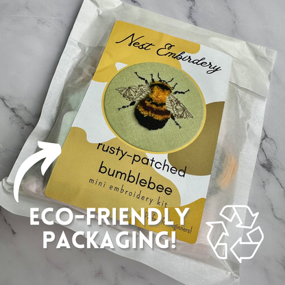 Nest Embirdery - Rusty Patched Bumblebee Mini Kit