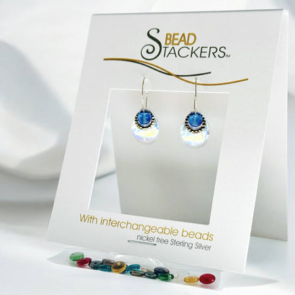 Dangle earrings come with 9 interchangeable colours PT30