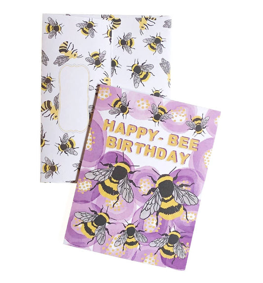 Artistry Cards - Happy Bee Birthday Card – Cute, Eco-Friendly Greeting