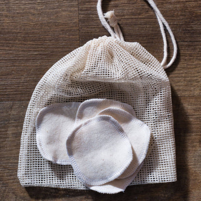 Cheeks Ahoy - Reusable Facial Rounds: Blues / Facial Rounds + Laundry Bag