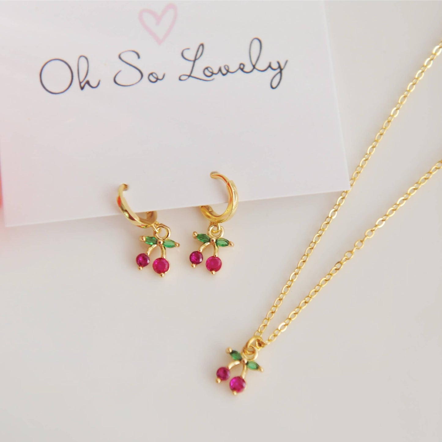 Oh So Lovely - Annie Cherry Huggie hoop earrings