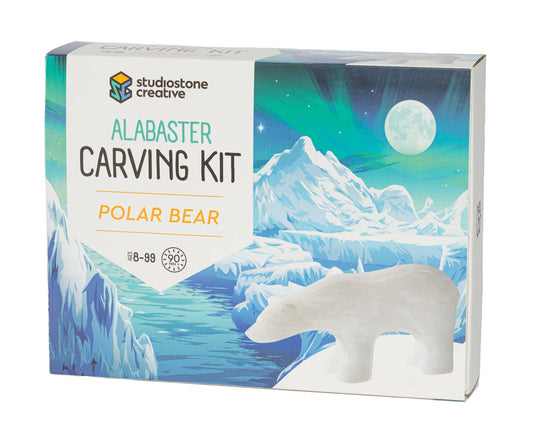 Polar Bear Alabaster carving kit.