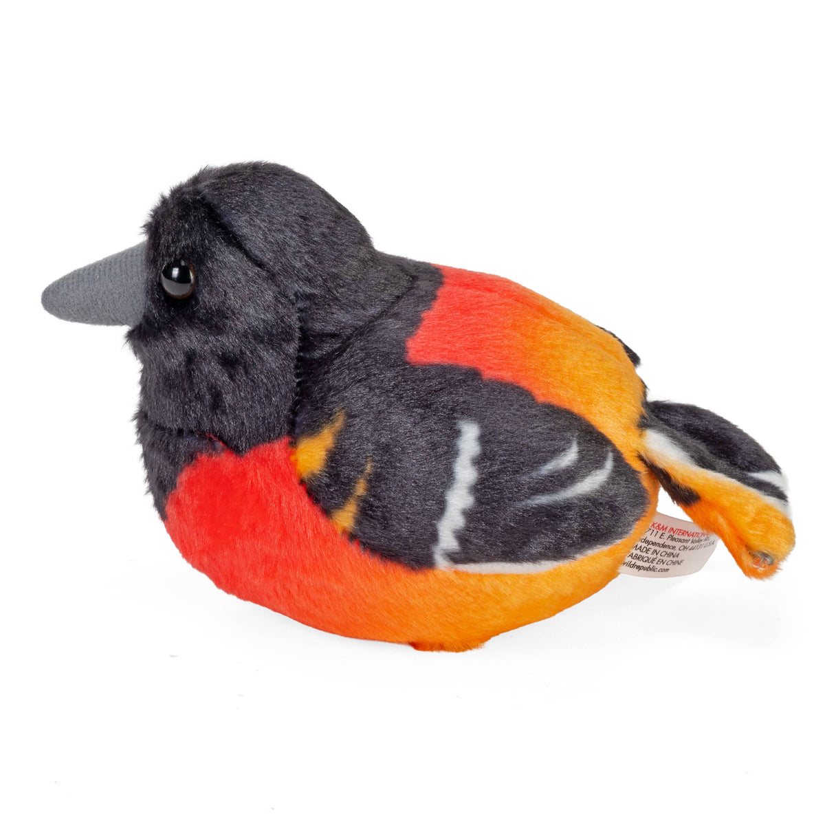 Wild Republic - Audubon II Baltimore Oriole Stuffed Animal W Sound 5.5"