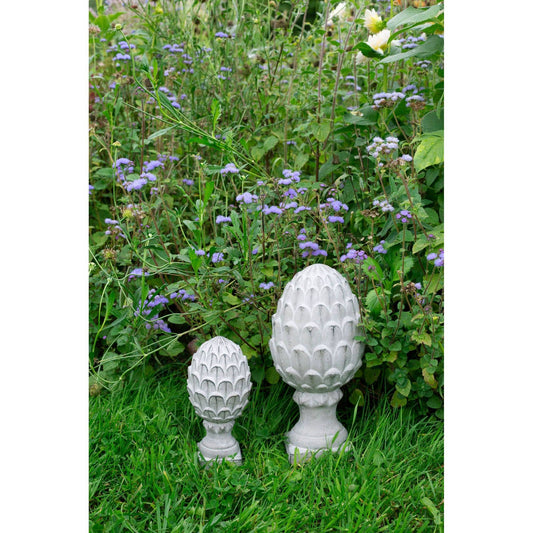 Bacon Basketware - CEMENT ARTICHOKE WITH SQUARE BASE - SMALL
