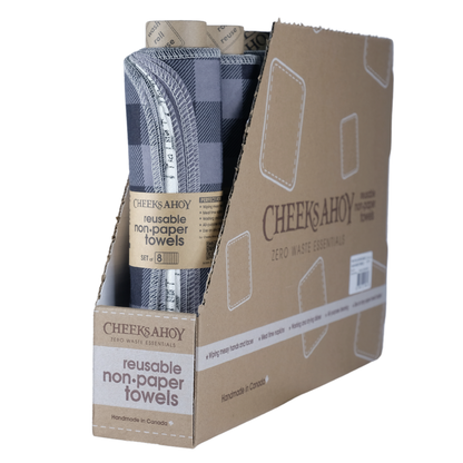 Cheeks Ahoy - Pre-Rolled Reusable Non•Paper Towels 8pk