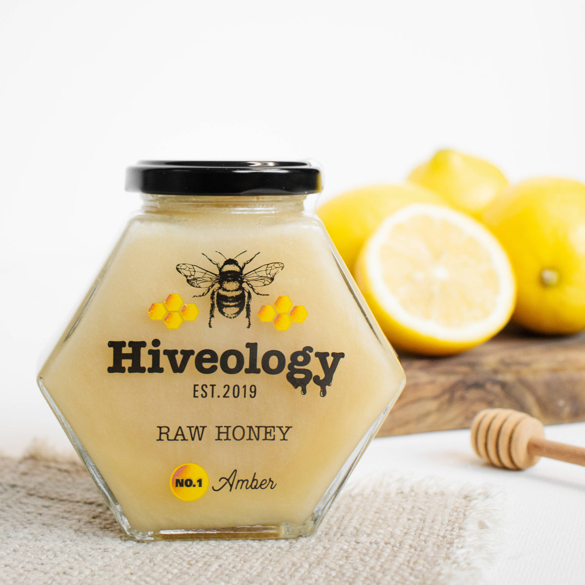 Hiveology - Lemon Infused Creamed Honey: Mini (100ml)