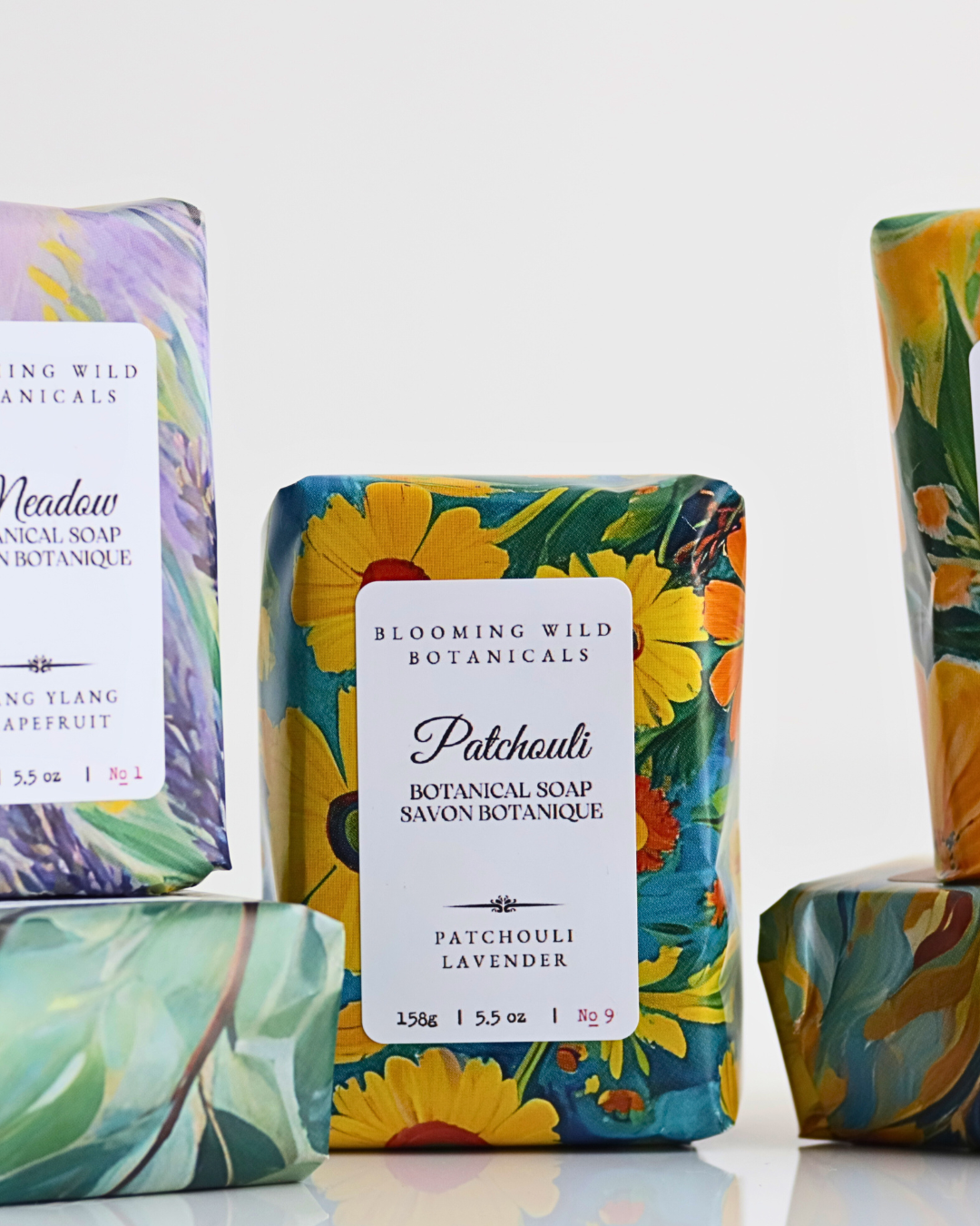 Blooming Wild Botanicals - Patchouli Botanical Soap - Bath Bar - XL Bar