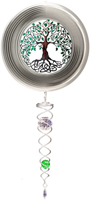 Garden Spinner Tree of Life w/Crystal Tail