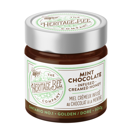Heritage Bee Co. - Mint Chocolate Creamed Honey - 300 g (10.6 oz)
