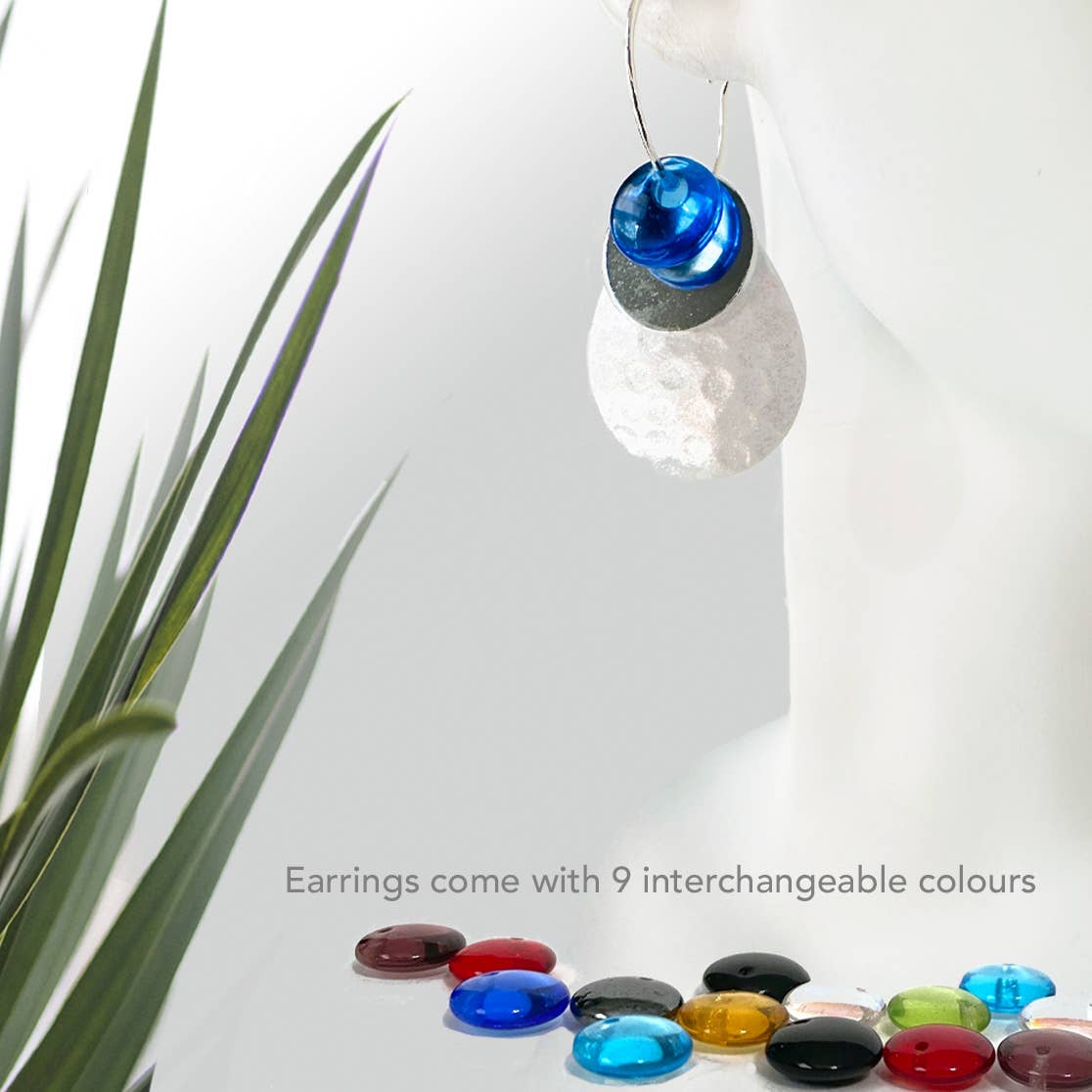 Conversations in Jewellery - MMLT36 - Earrings come with 9 interchangeable colours.