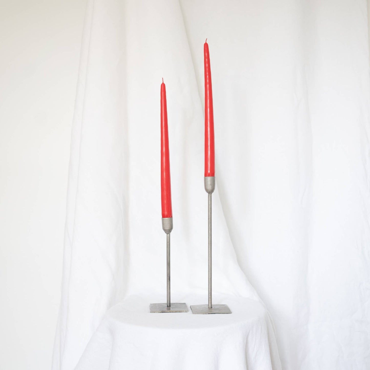 SOCCO Designs - Taper Candles - Pair Christmas Red