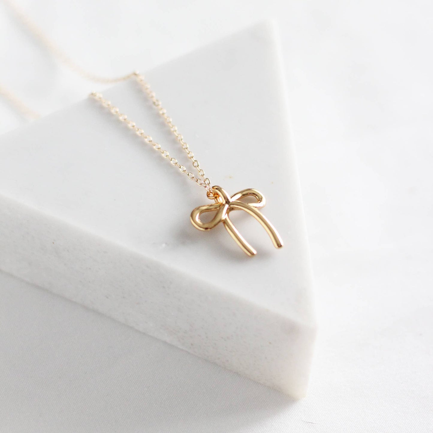 Birch Jewellery - Bow Necklace: Silver