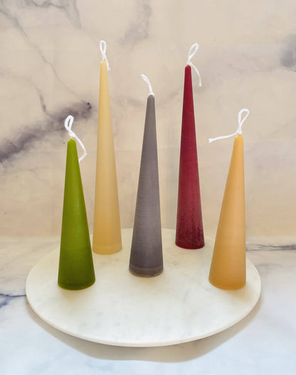 Beeswax Candle: Olive / Large