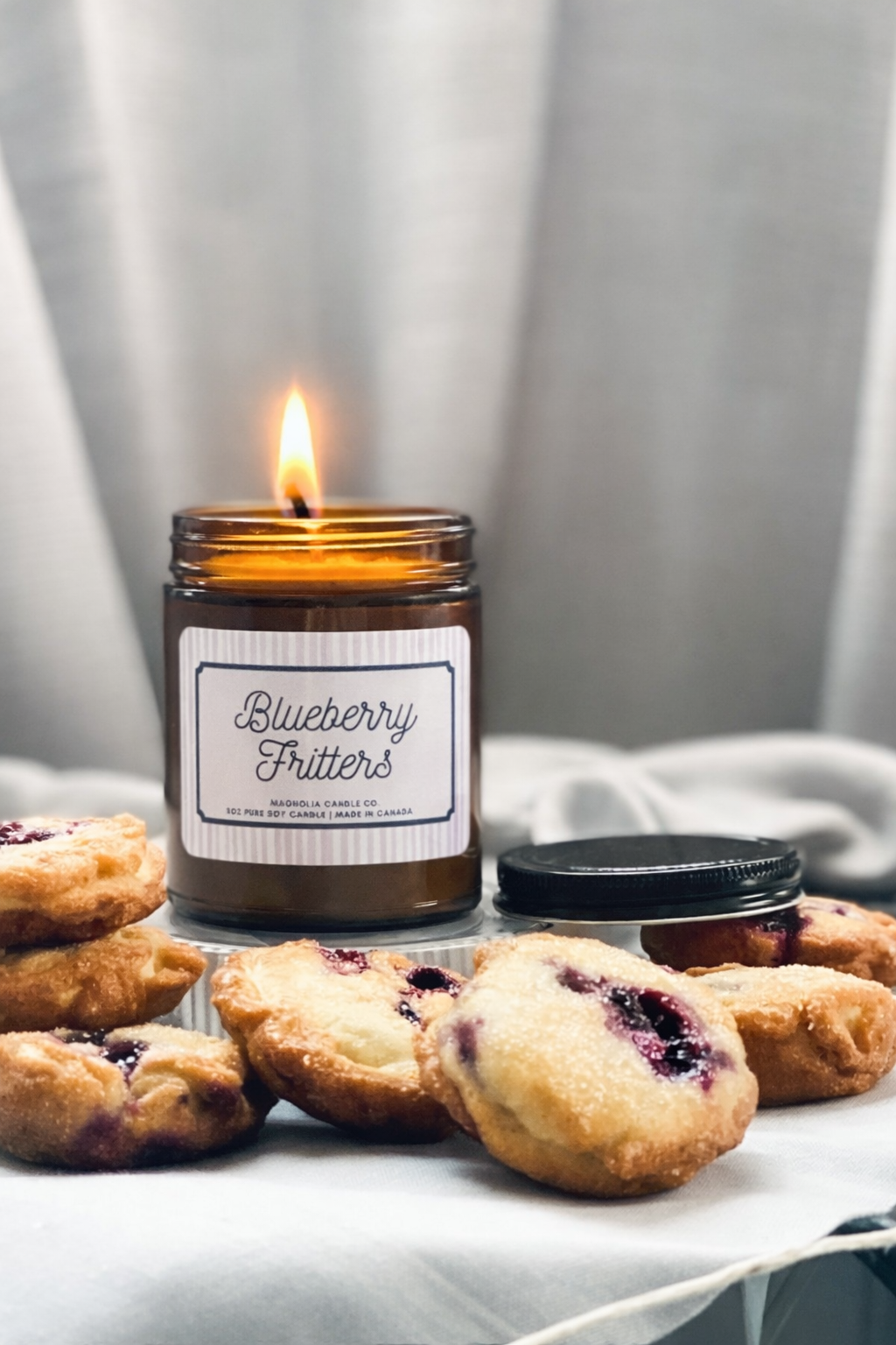 Magnolia Candle Company - Blueberry Fritters, Summer, Spring PURE Soy Candle 8oz