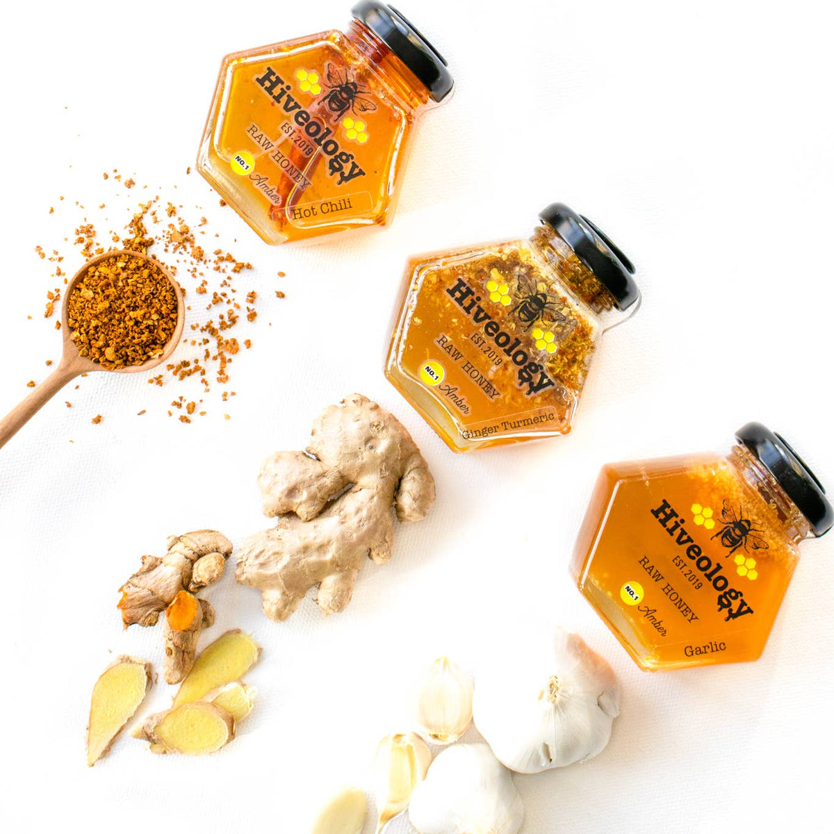 Hiveology - Garlic Infused Honey: Mini (100ml)