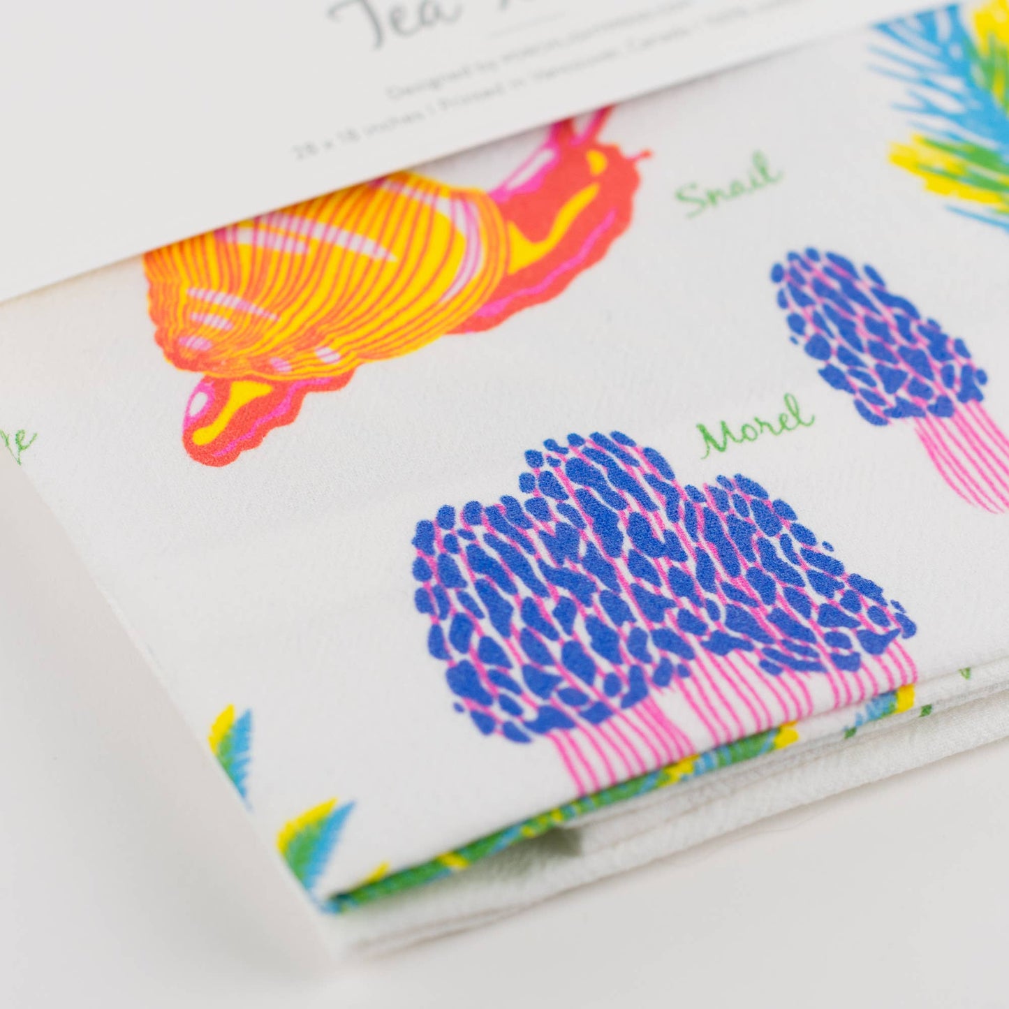 Porchlight Press Letterpress - Vibrant Life Series - Forest Floor Tea Towel
