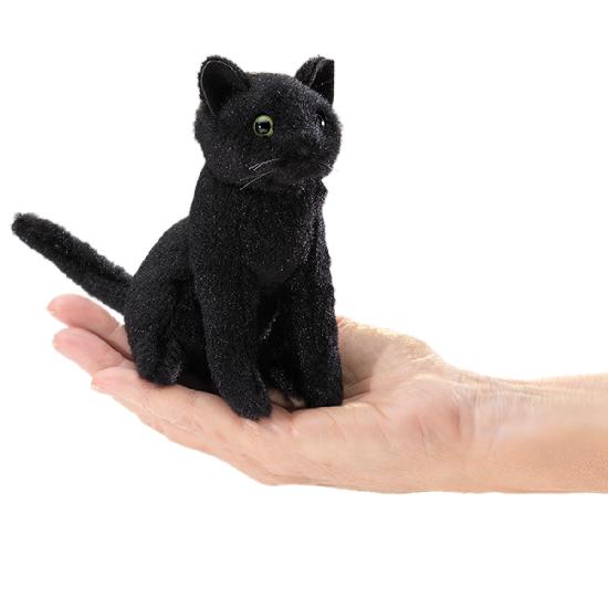 Mini Finger Puppet Black Cat