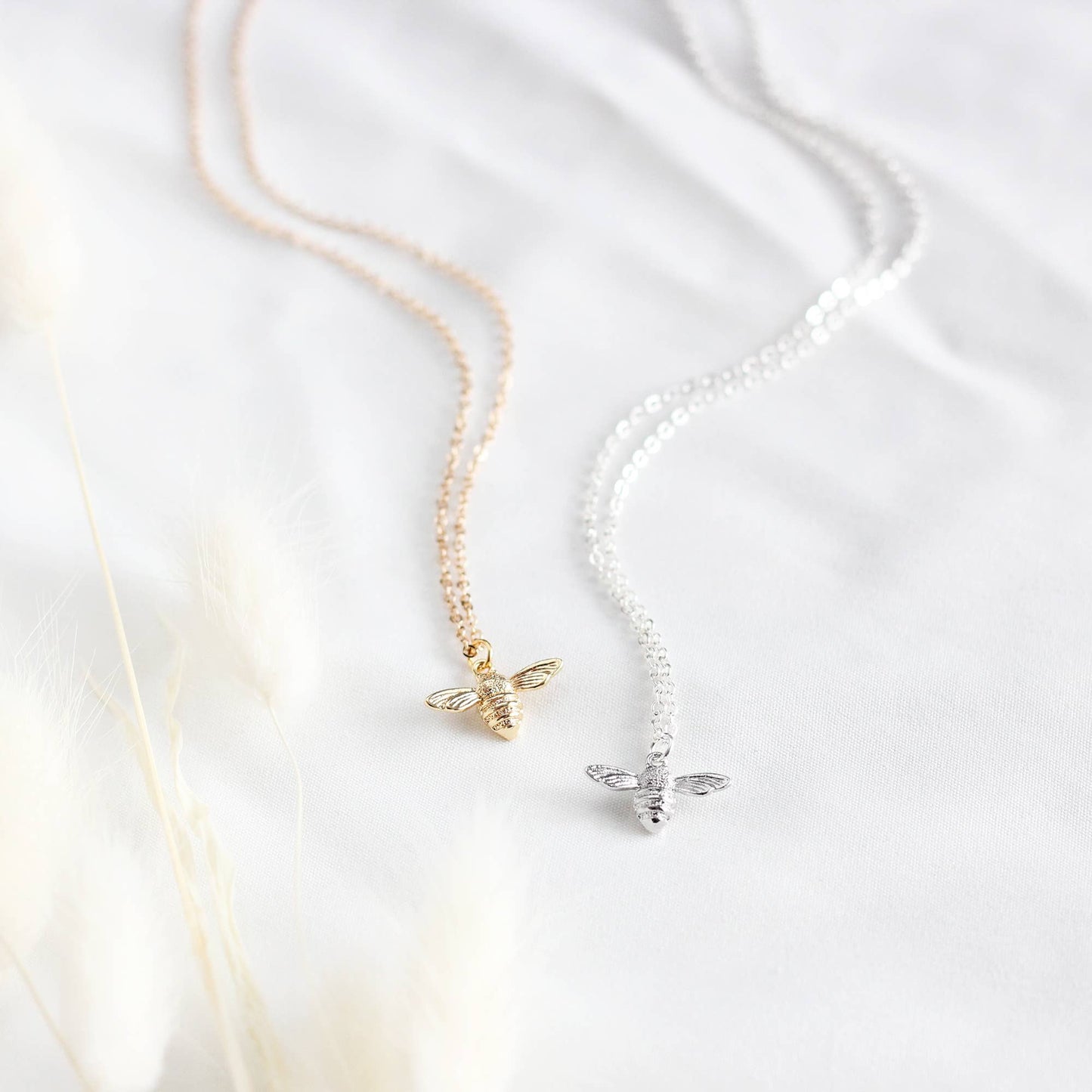 Birch Jewellery - Honeybee Necklace: Silver