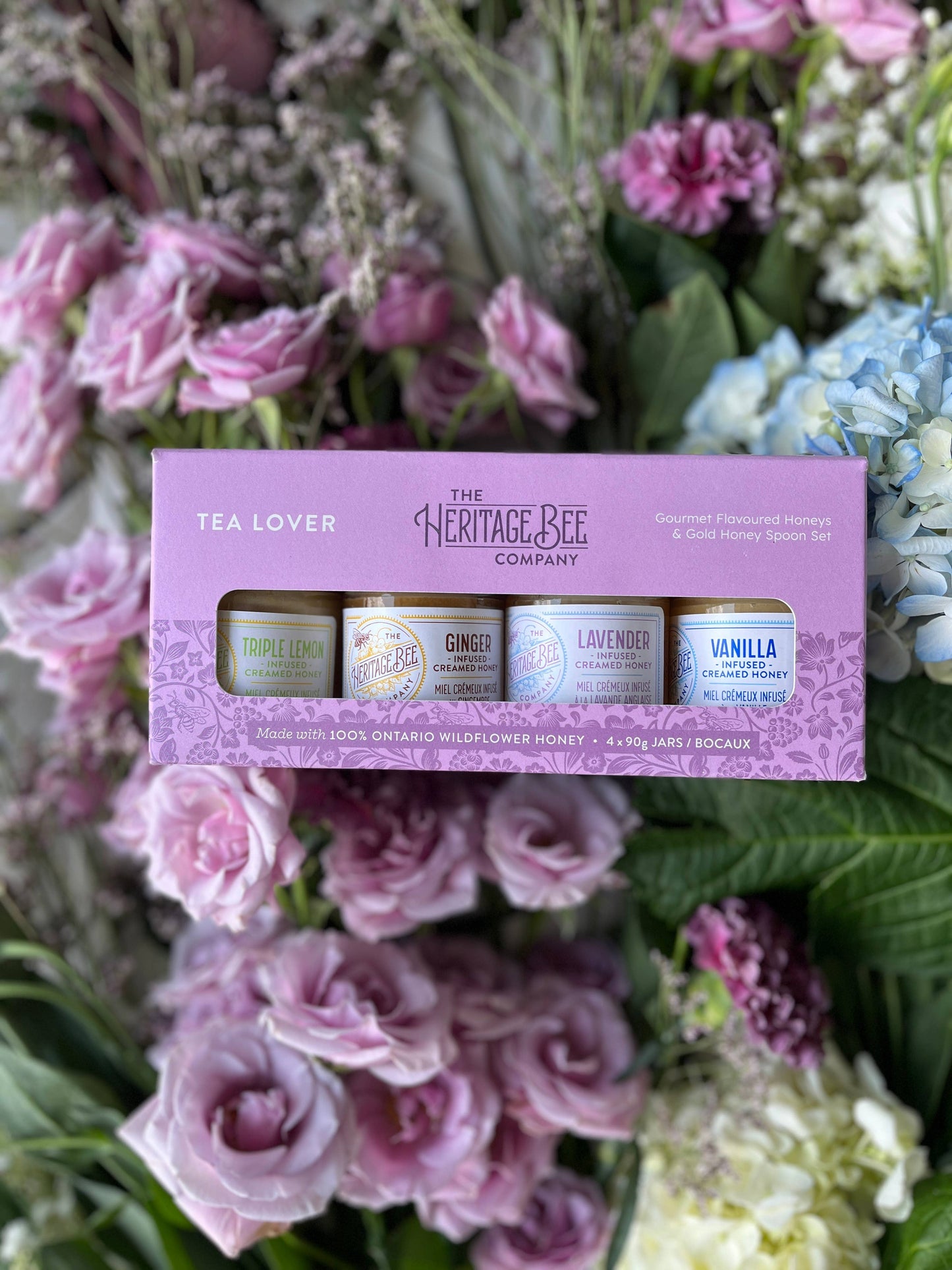 Heritage Bee Co. - TEA LOVER Gourmet Honey Gift Sets & Gold Spoon