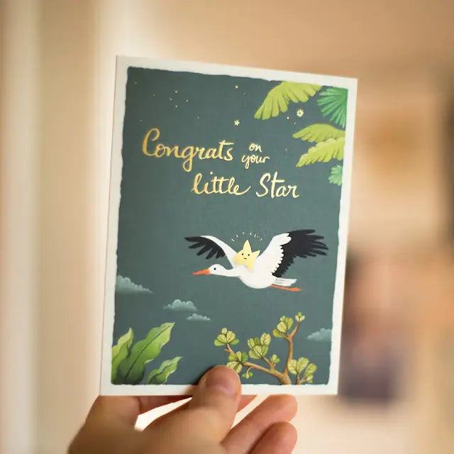 JooJoo Paper - Baby Star Greeting Card