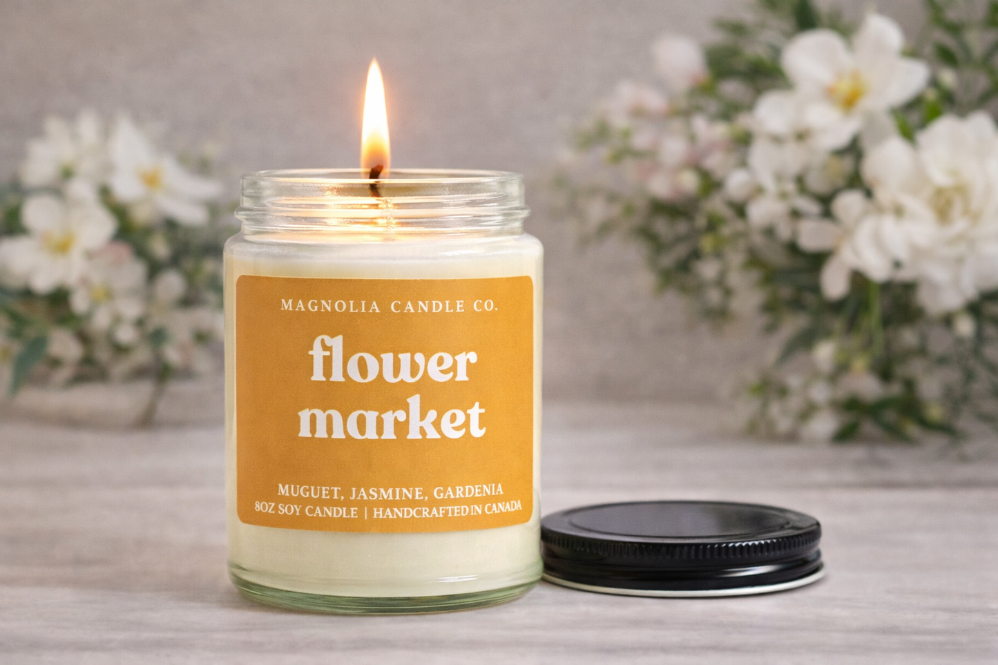 Magnolia Candle Company - Flower Market -  Summer | Spring Candle 8oz
