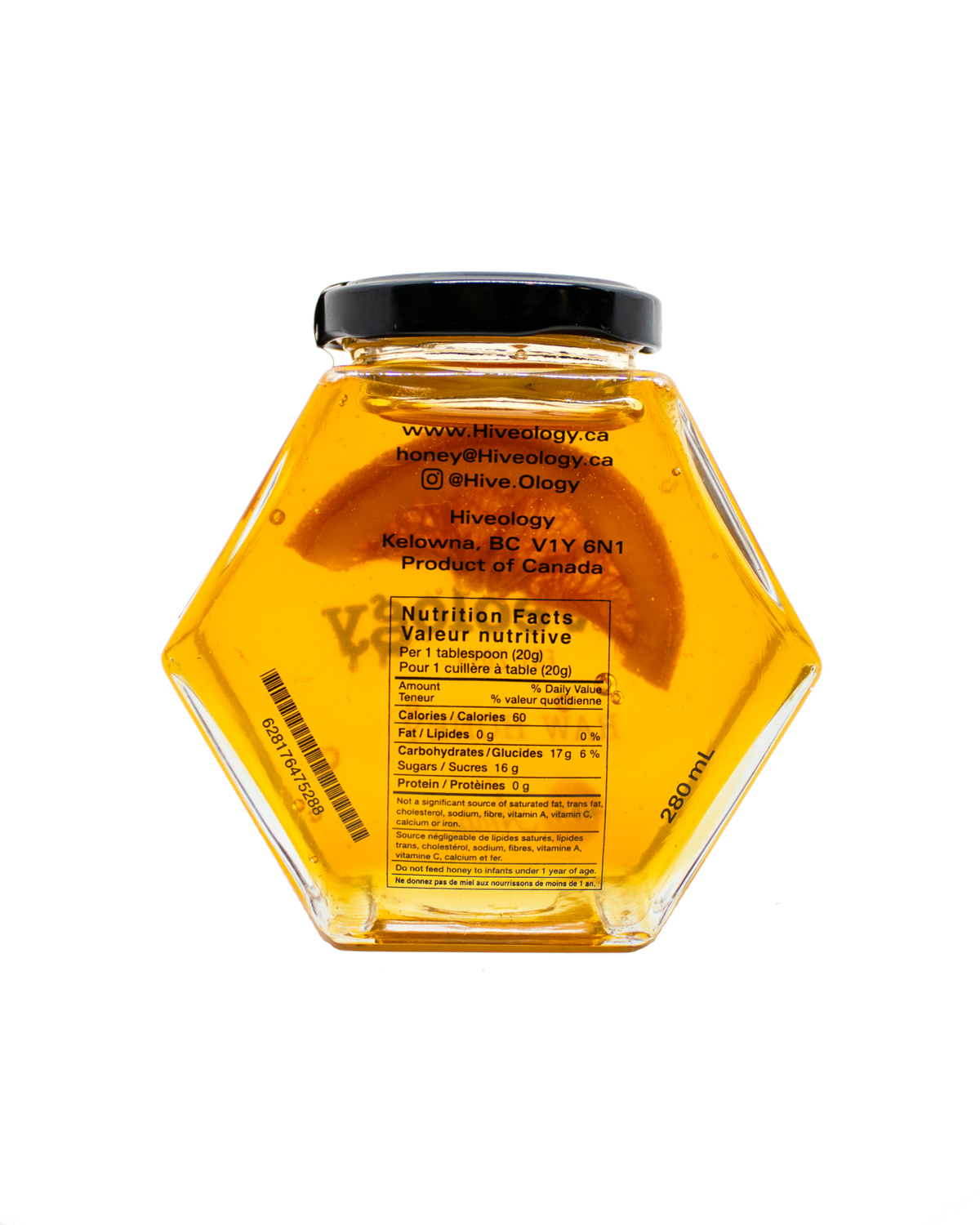 Hiveology - Orange Infused Honey: Regular (280ml)