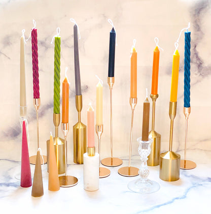 Beeswax Candle: Olive / Large