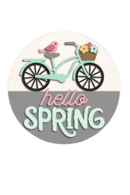 The Craft Witch - Spring Signs-Ready for Paint!: Welcome-White Flowers