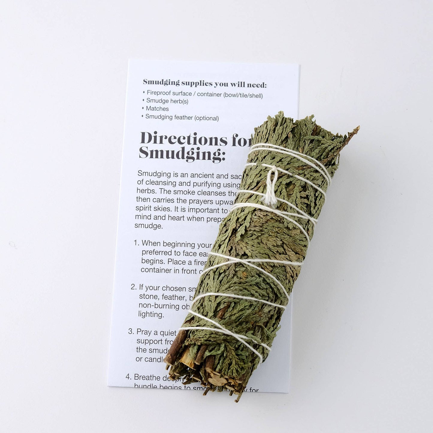 Monague Indigenous Crafts & Gifts - Smudge - Small Cedar