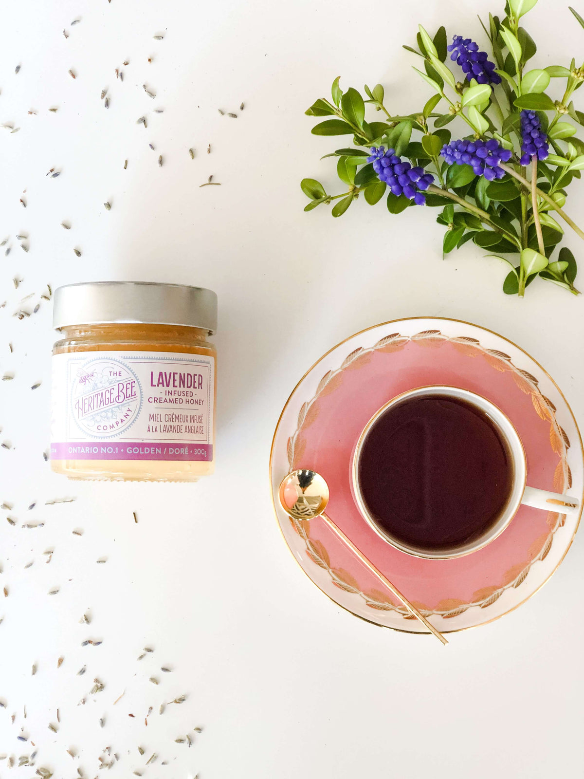 Heritage Bee Co. - Lavender Creamed Honey - 300 g (10.6 oz)