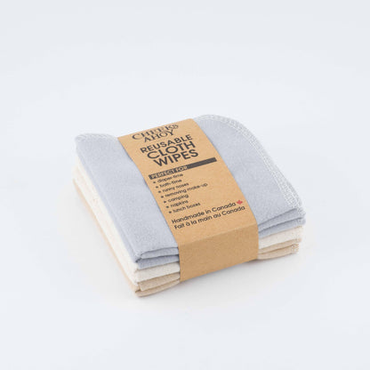 Cheeks Ahoy - Cloth Wipes: Warm Neutral Navy / 10pk