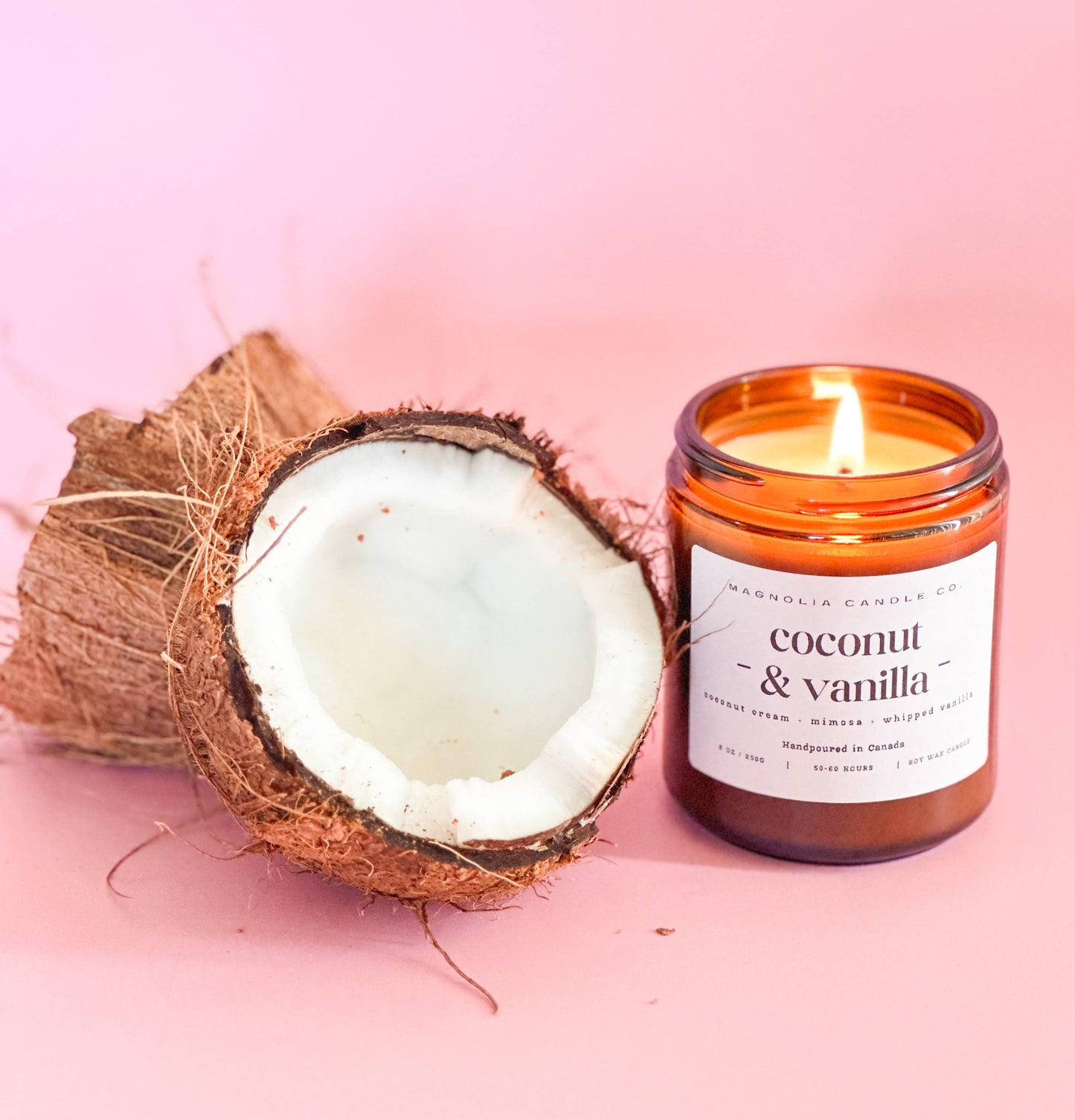 Magnolia Candle Company - Coconut + Vanilla - Summer | Spring Candle 8oz