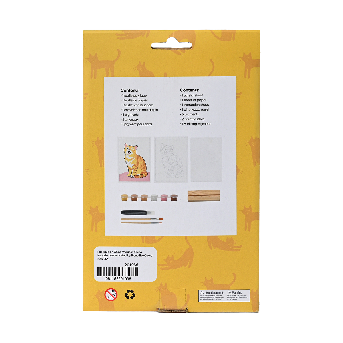 pierrebelvedere.com - PAINT BY NUMBER ACRYLIC SURFACE KIT- CAT