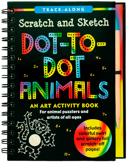 Dot-to-Dot Animals Scratch and Sketch Book