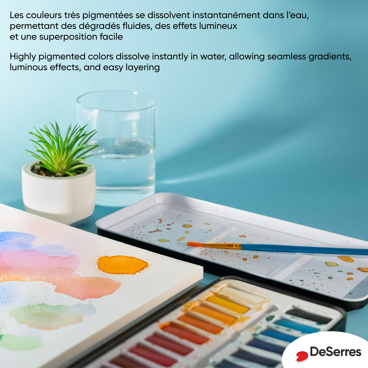 pierrebelvedere.com - WATERCOLOUR KIT- 24 HALF PANS
