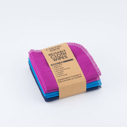 Cheeks Ahoy - Cloth Wipes: Warm Neutral Navy / 10pk
