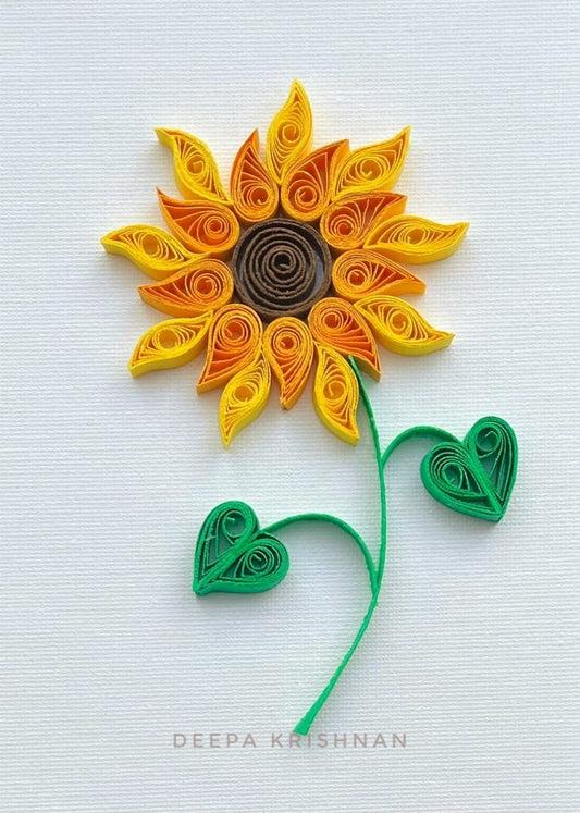 Sunflower Paper Quilling Kit