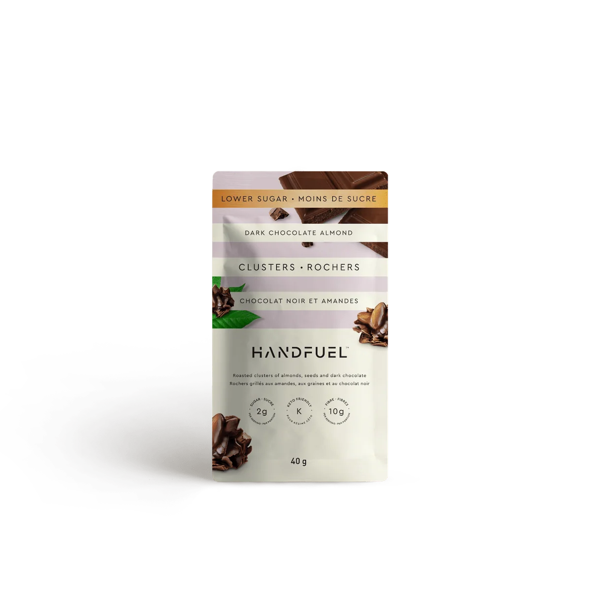 Handfuel - Dark Chocolate Almond Clusters 40g