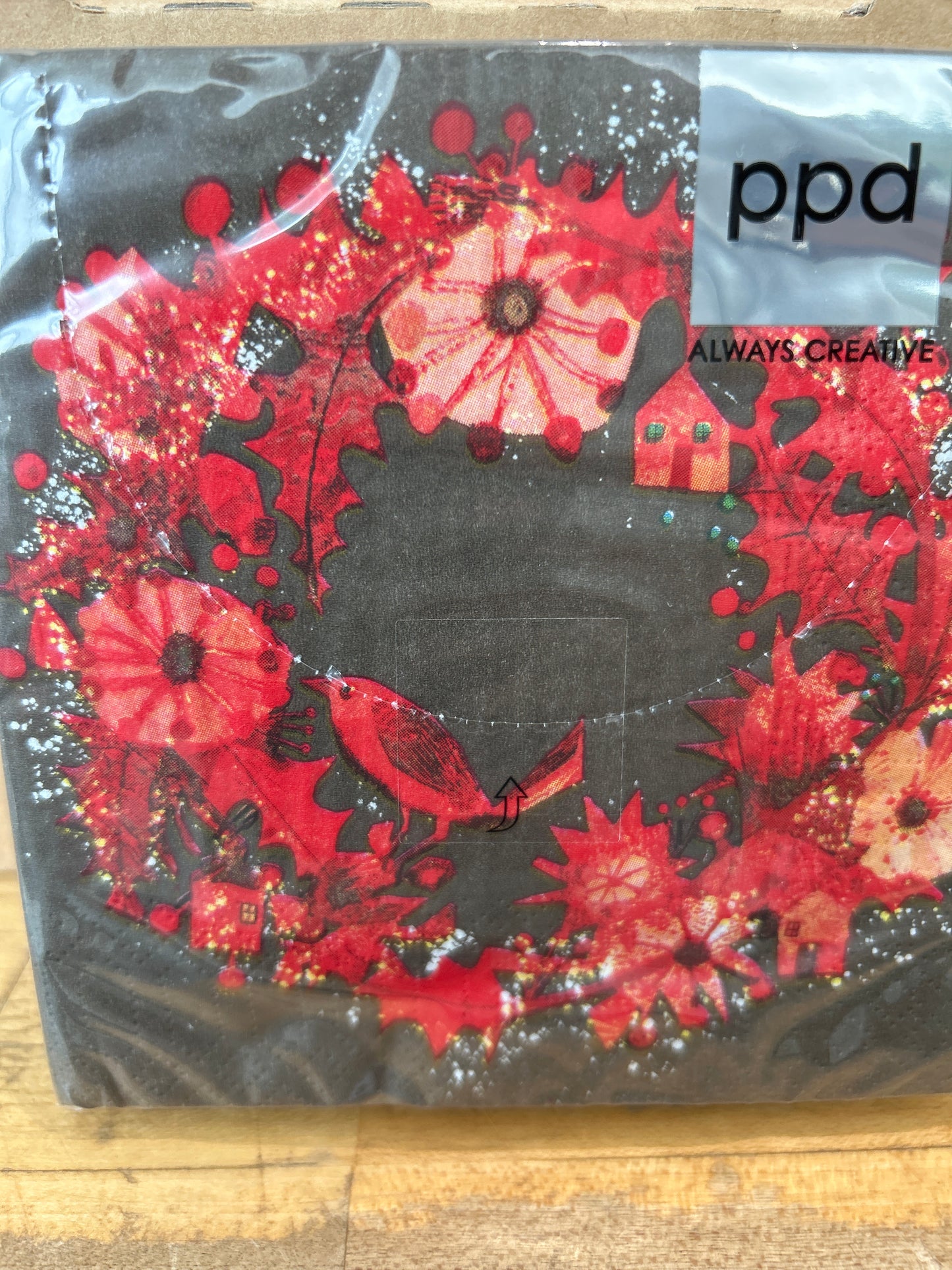 Autumn Wreath Beverage Napkin