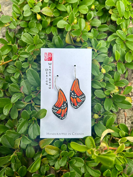 Monarch Butterfly Wings Earrings