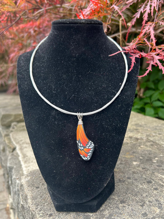 Monarch Butterfly Wing Pendant