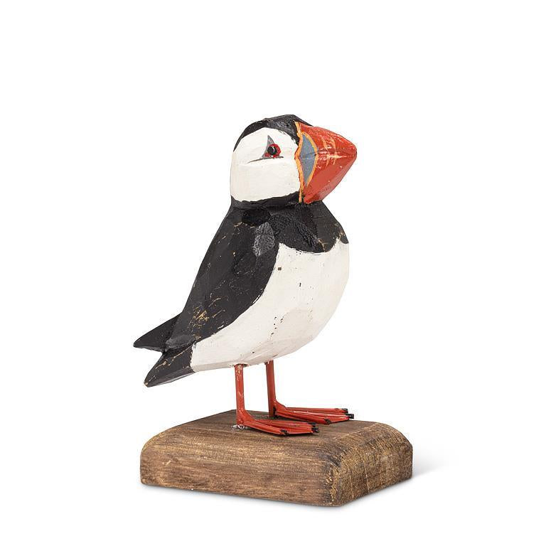 Carved Puffin Small on Base 6.5”