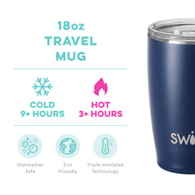 Load image into Gallery viewer, Travel Mug, 18oz, Navy, by Swig

