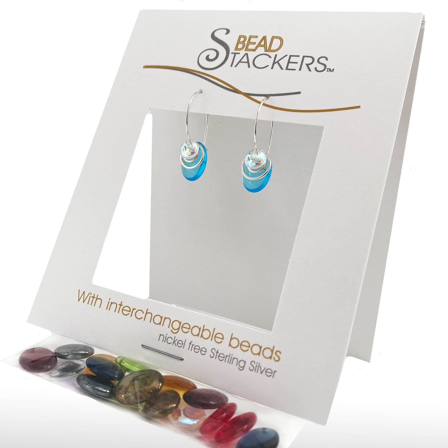 Conversations in Jewellery - LT26  - Earrings come with 9 interchangeable colours.