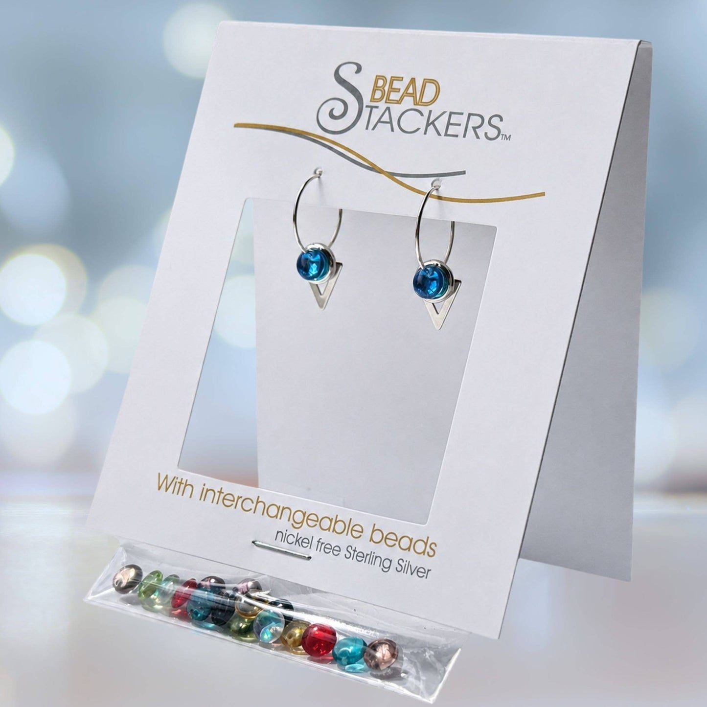 Conversations in Jewellery - TR24 - Mini earrings come with 9 interchangeable colours. 